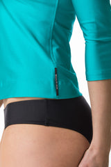Doctors Cave Cyan Short Sleeve Rashguard Sun Protective Jacket UPF50